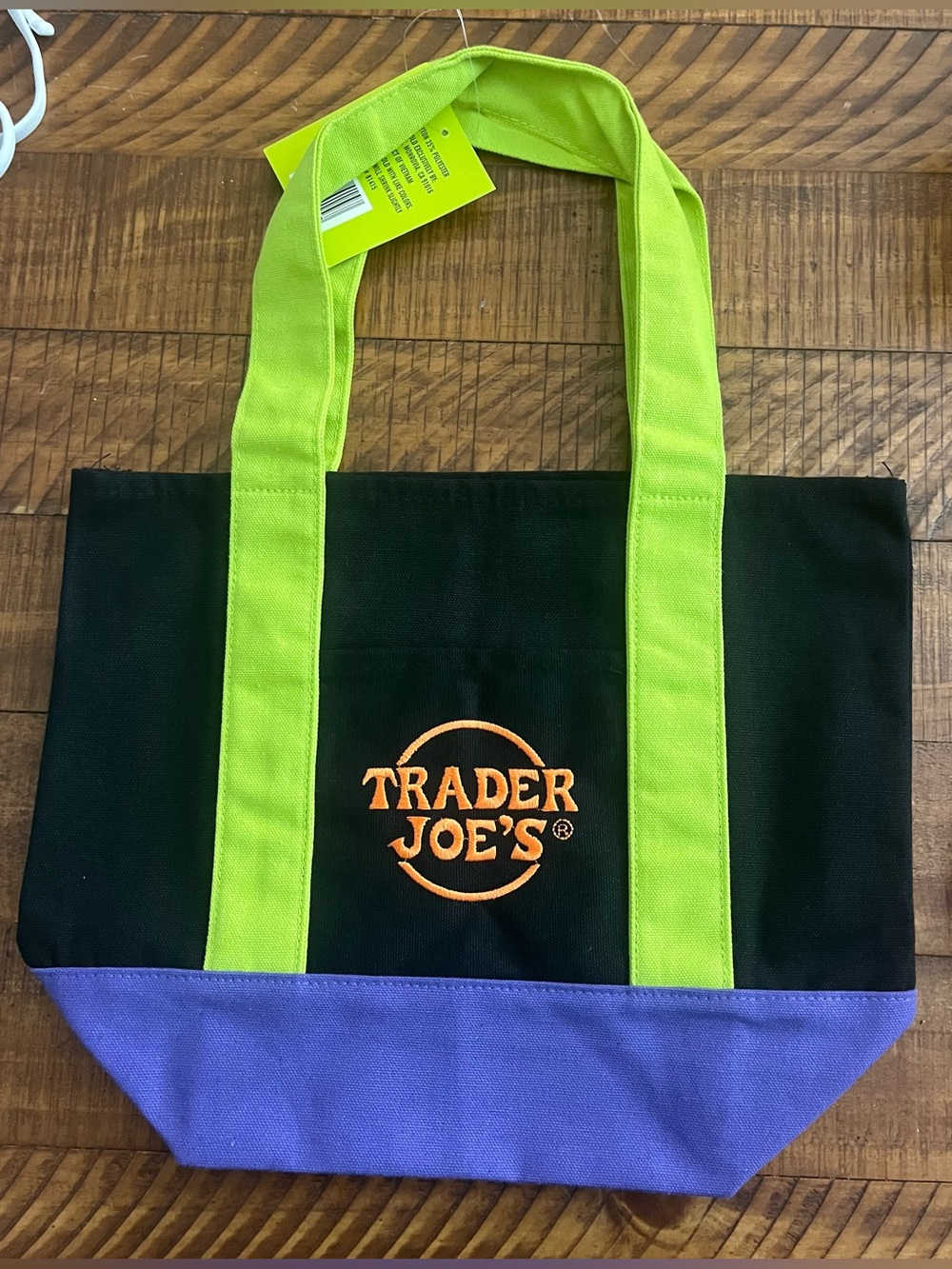 NWT Trader Joes Mini Halloween 🎃 Tote Black Green Purple Limited Edition